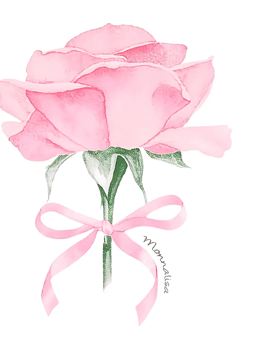 Monnalisa Katoenen T-shirt met roospatroon Wit