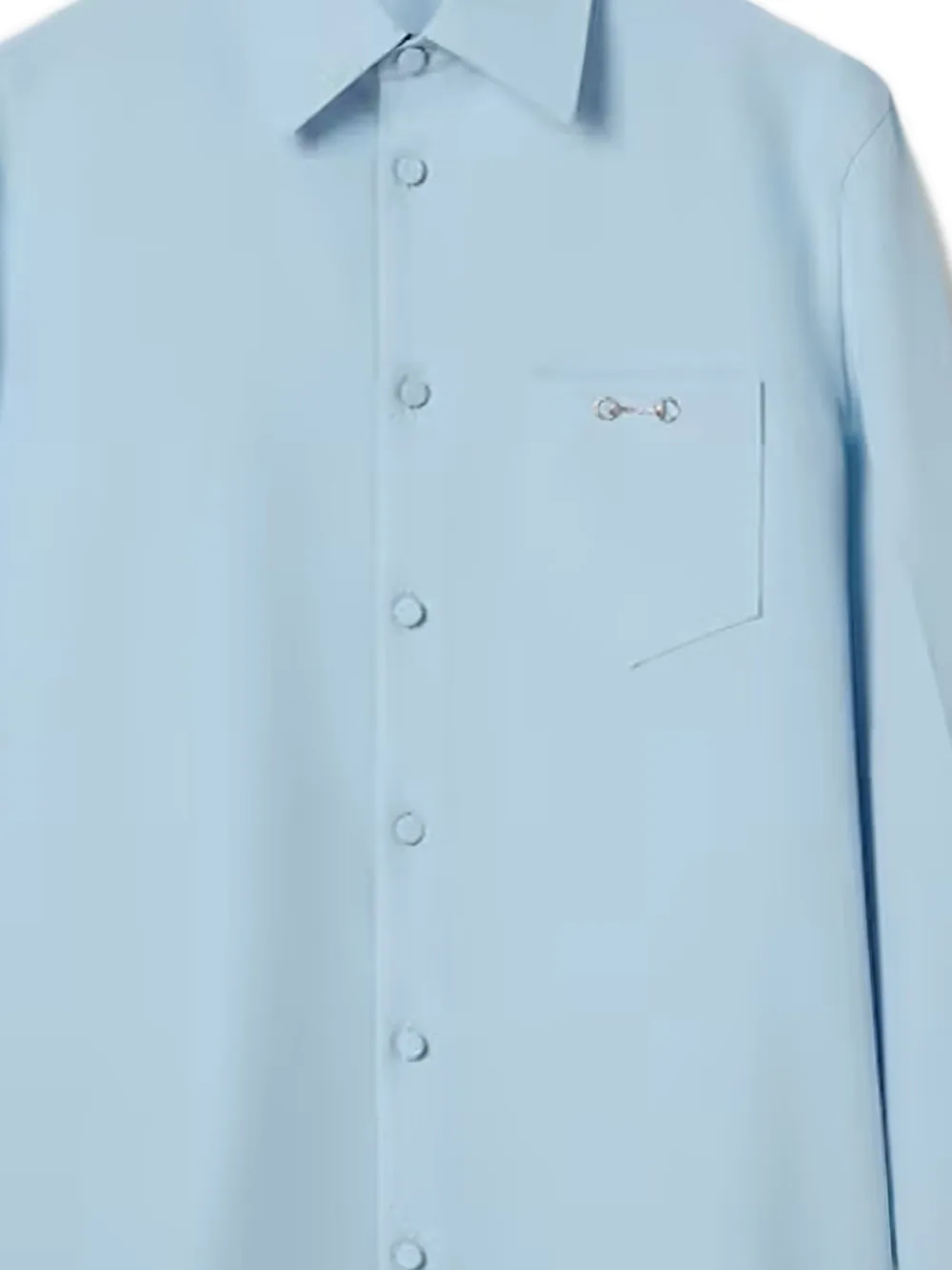 Gucci Skinny overhemd met zak - Blauw