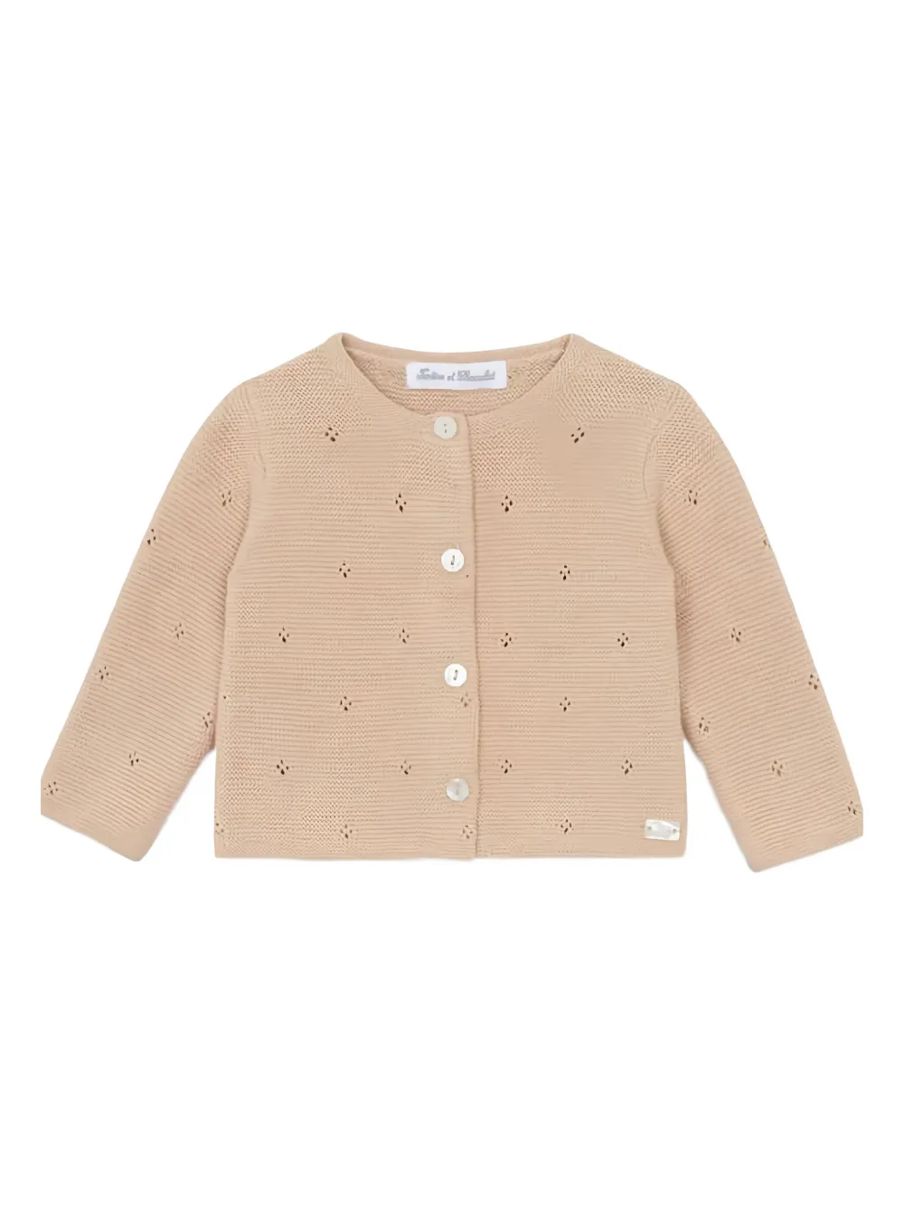 Tartine Et Chocolat openwork cardigan | Neutrals | Image 1