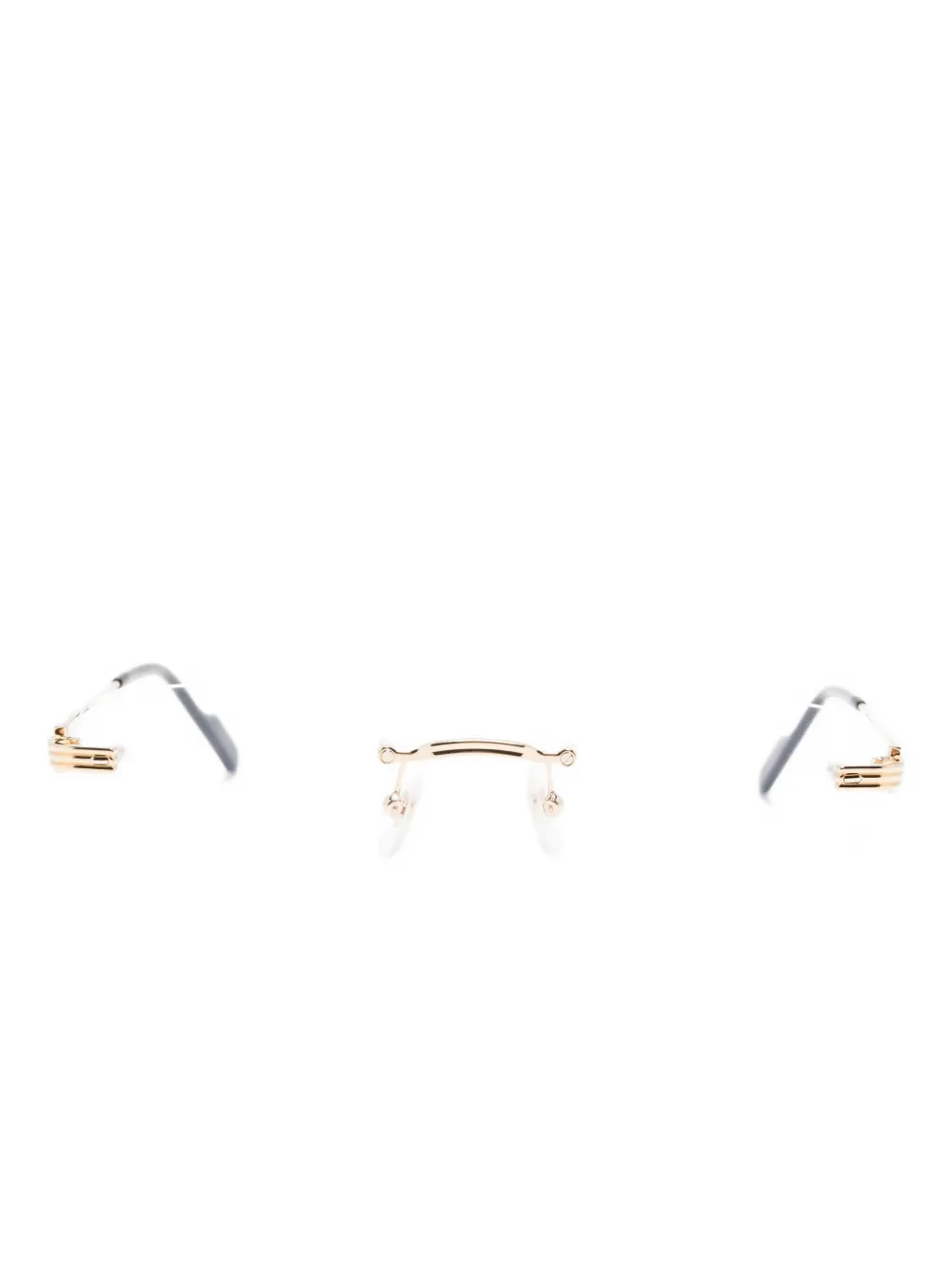 Cartier Eyewear square-frame rimless glasses - Oro