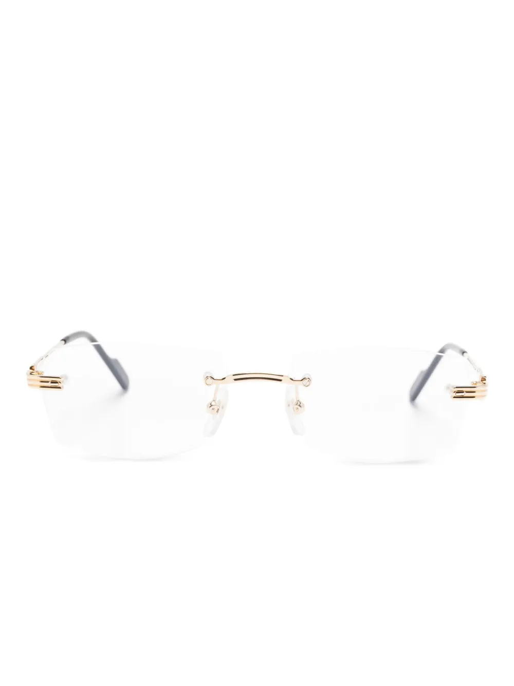 Cartier Eyewear square-frame rimless glasses | Gold | Image 1