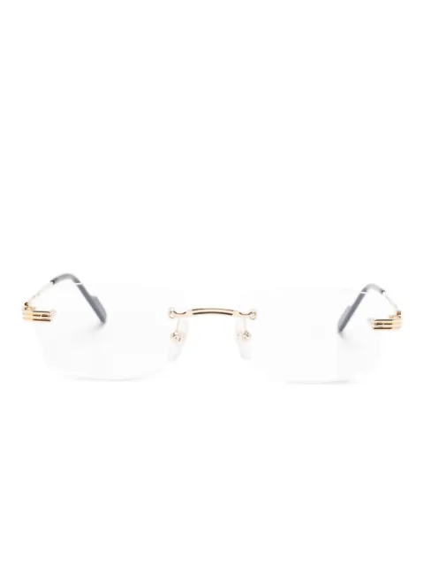 Cartier Eyewear square-frame rimless glasses