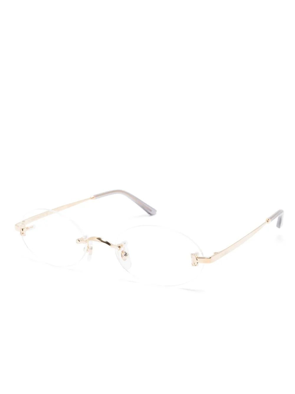 Cartier Eyewear lunettes de vue à monture ovale | Homme | Image 2