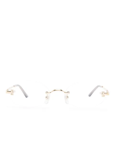 Cartier Eyewear oval-frame glasses