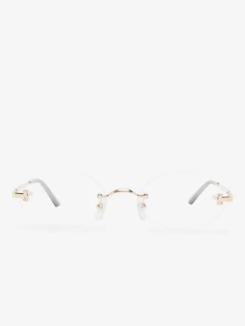 Cartier Eyewear oval-frame glasses