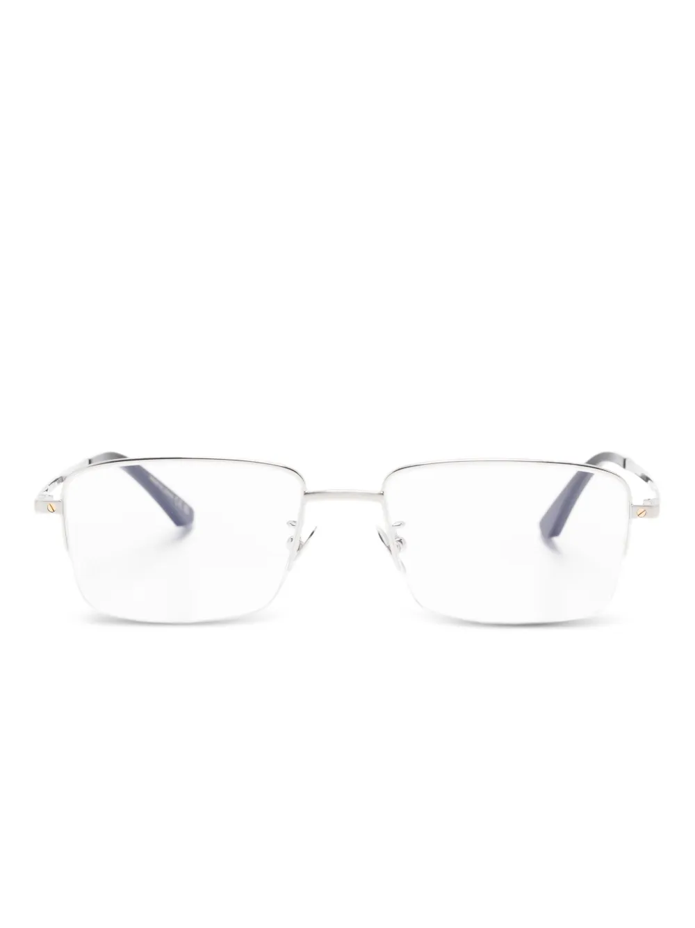 Cartier Eyewear lentes con armazón rectangular | plateado | Image 1