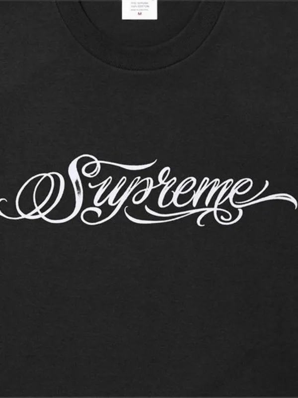 Supreme Script T-shirt | Black | FARFETCH JO