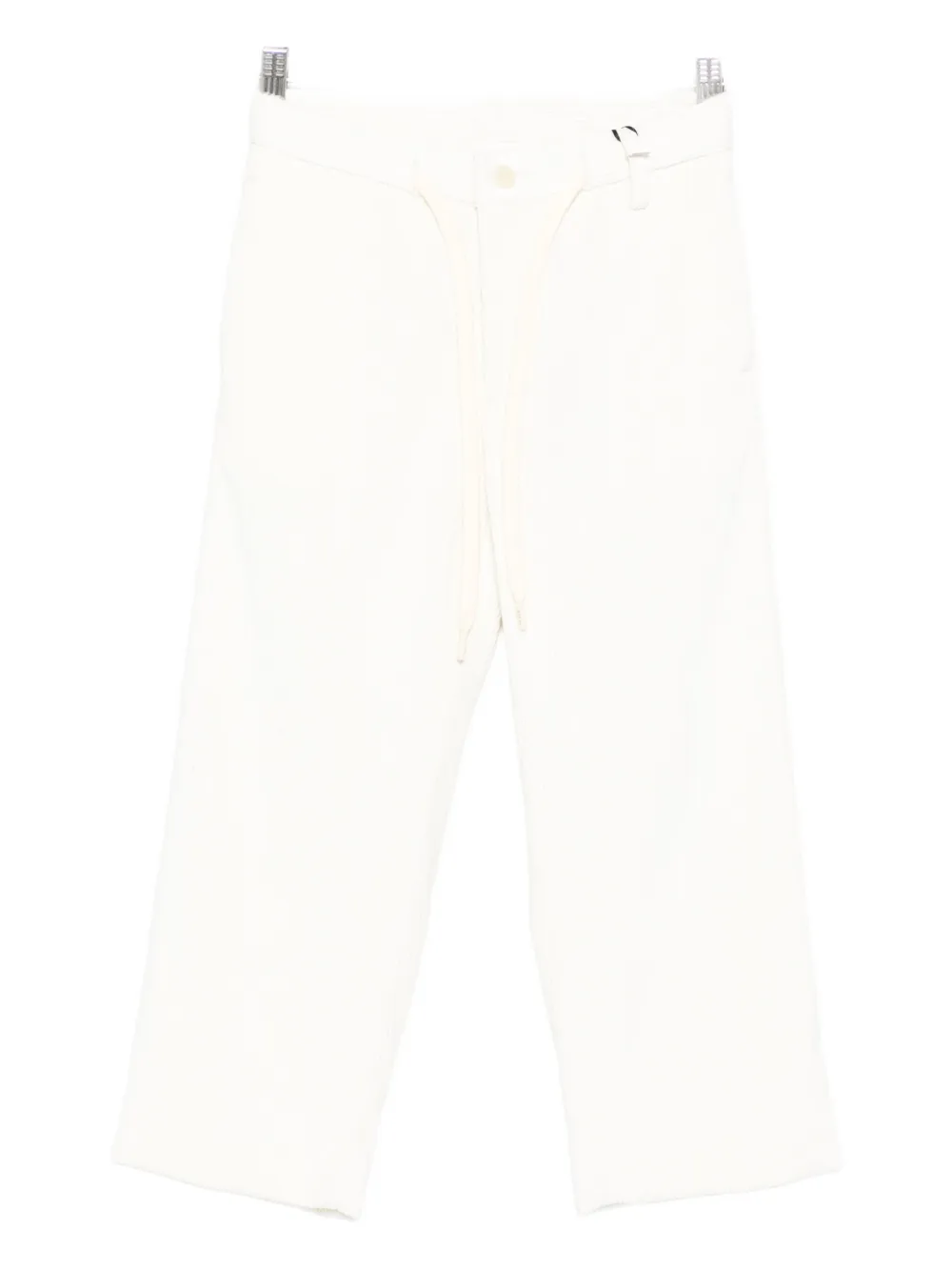 i'm brian cotton drawstring trousers | White | Image 1