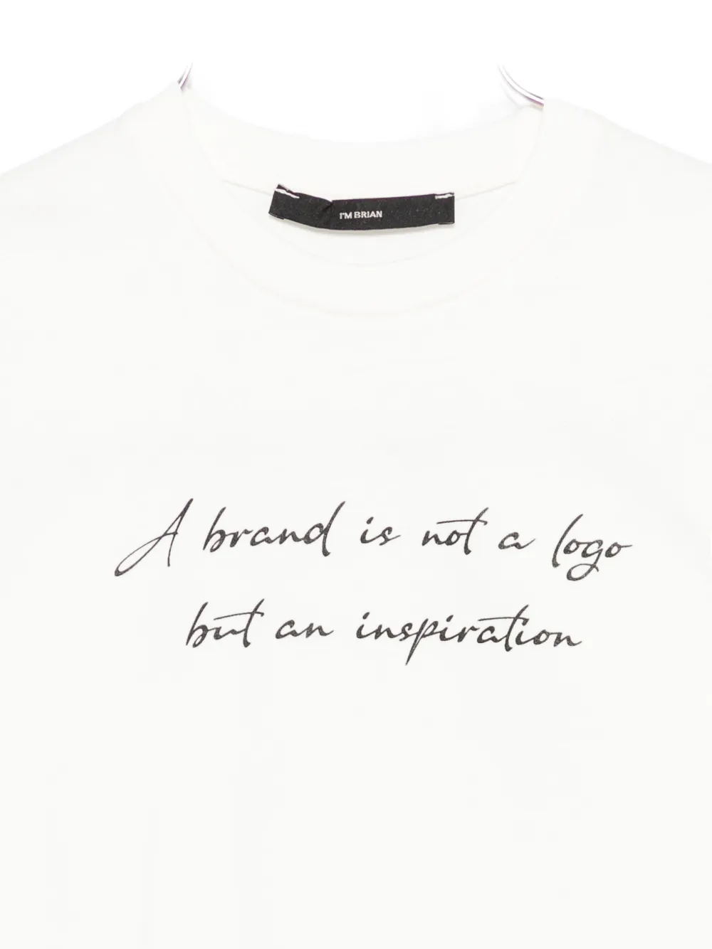 I'm Brian Slogan-print T-shirt In White