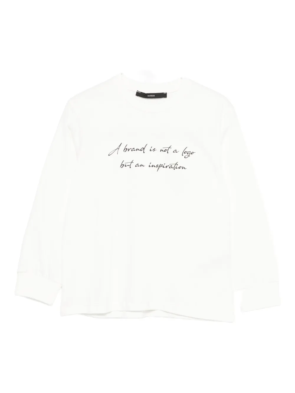 I'm Brian Slogan-print T-shirt In White