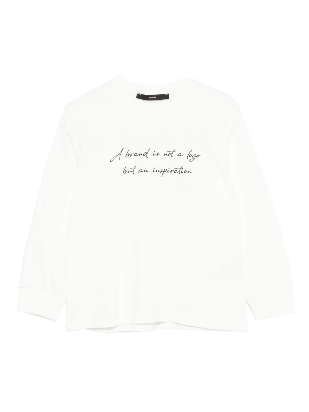 i'm brian playera con eslogan estampado | blanco | Image 1