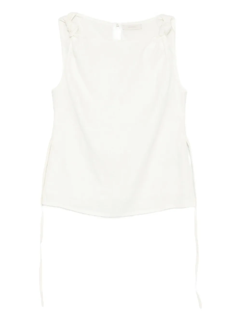 Faithfull the Brand Flor knot-detail top - Bianco