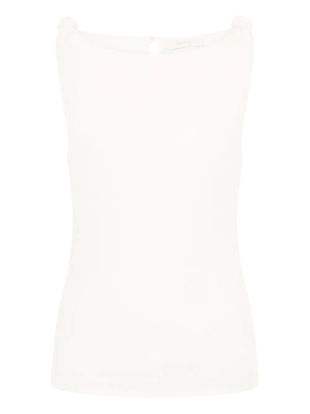 Faithfull the Brand Flor knot-detail top - Bianco