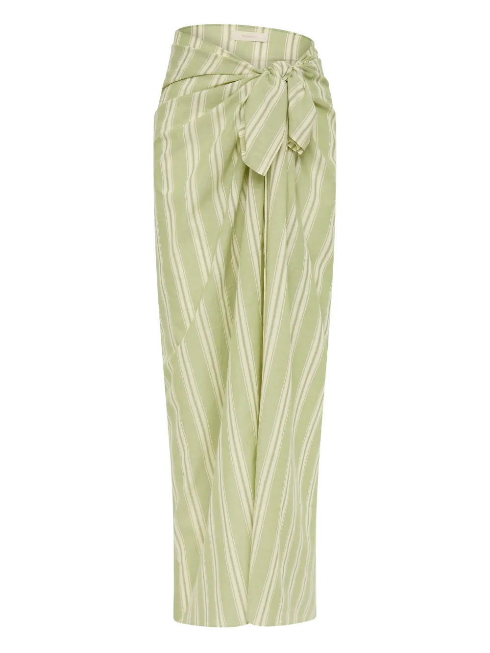 Faithfull the Brand Lomas Ombre striped pareo maxi skirt - Grün