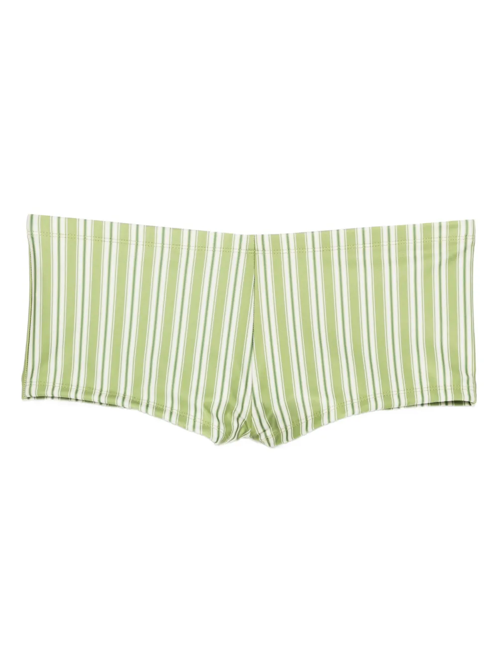 Faithfull Olina gestreepte bikinislip Groen