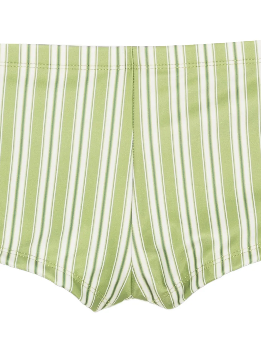 Faithfull Olina gestreepte bikinislip Groen