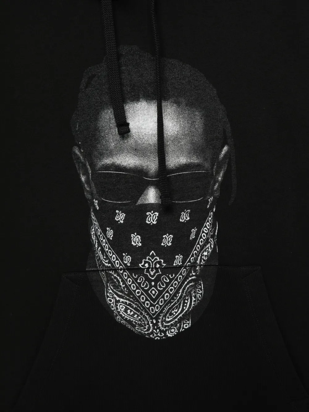 Ih Nom Uh Nit Graphic Hooded Sweater Kangaroo Pocket In Black