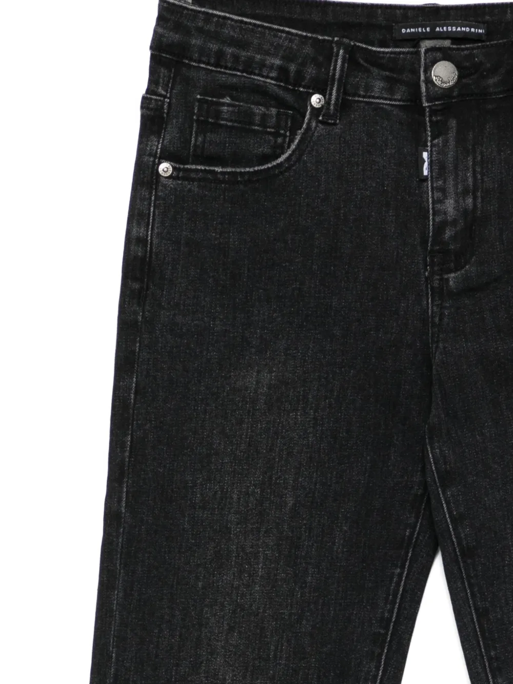 Daniele Alessandrini Kids Straight jeans Zwart