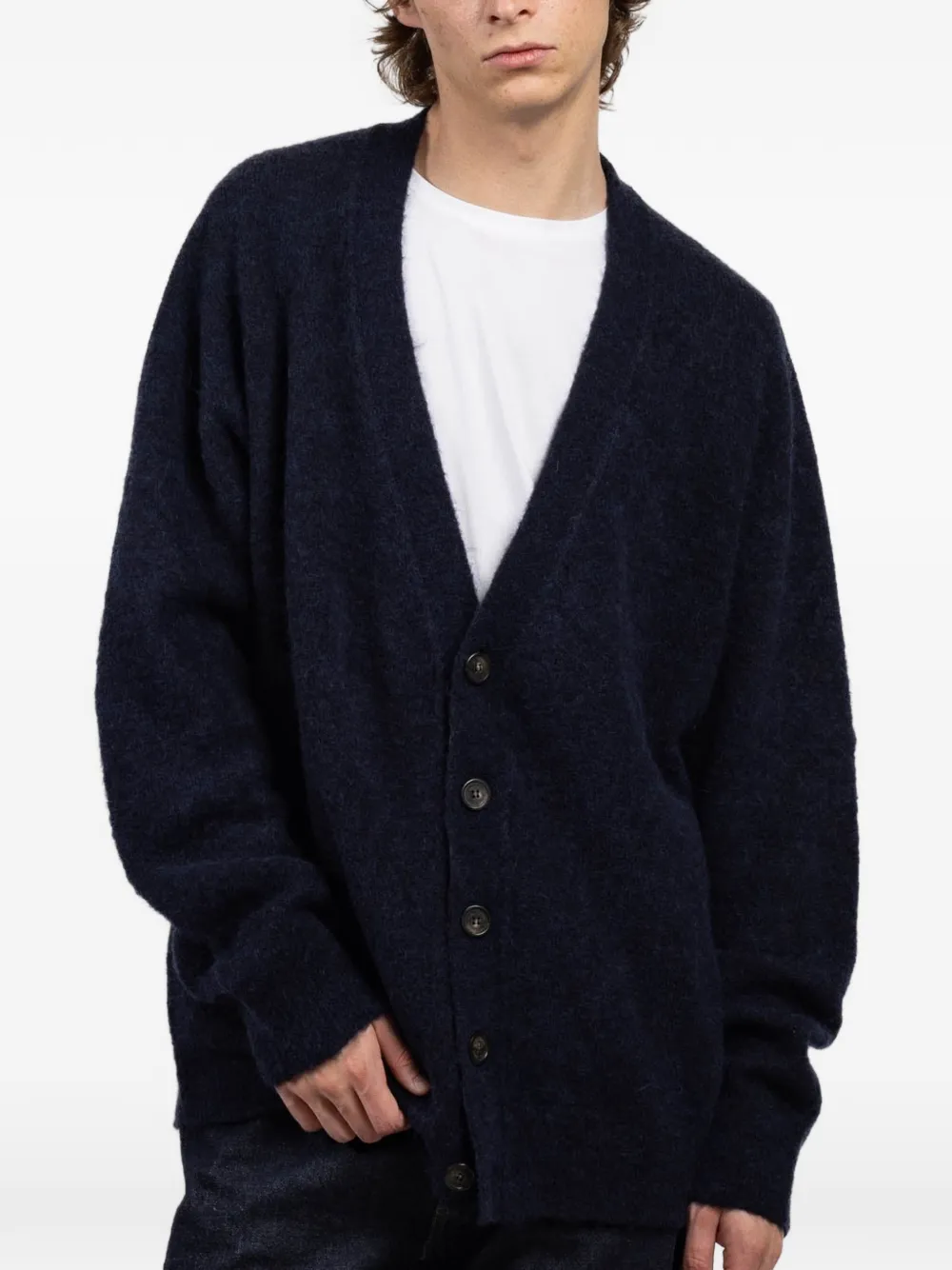 atomo factory V-neck cardigan | Blue | Image 1