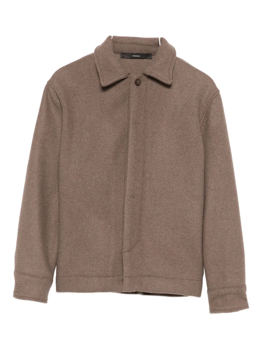 i'm brian buttoned wool jacket | marrón | Image 1