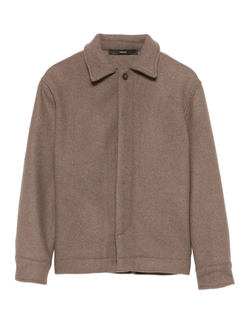 i'm brian buttoned wool jacket | Brown | Image 1