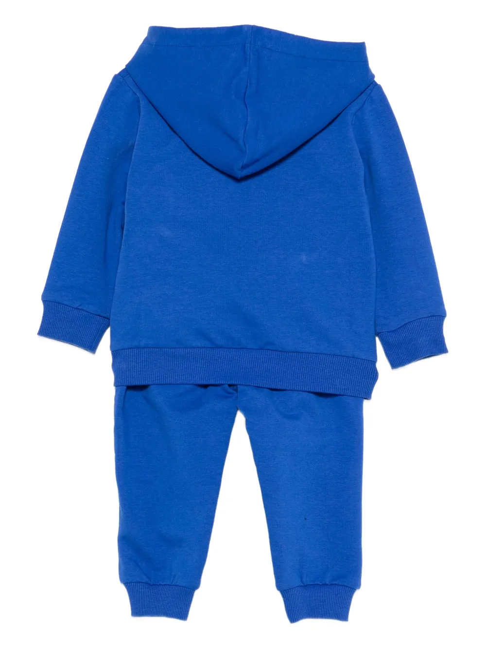 Daniele Alessandrini Hooded Logo-print Tracksuit Set In Blue