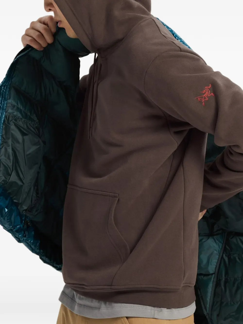 Arc'teryx エンブレム ポケット パーカー | ブラウン | FARFETCH JP