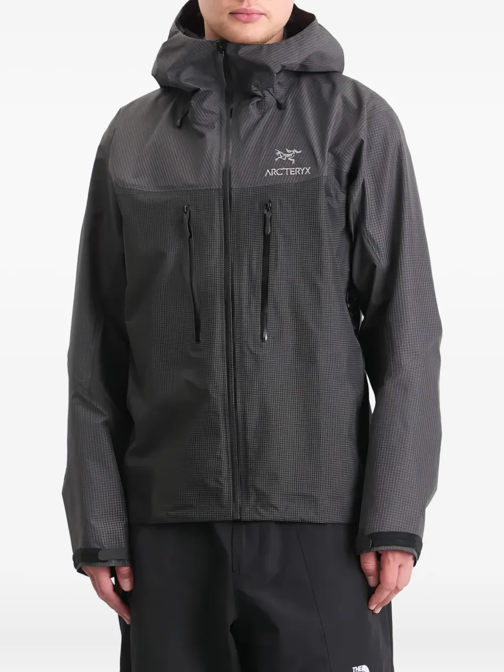 Arc'teryx Alpha Hooded Zip-up Jacket In Gray