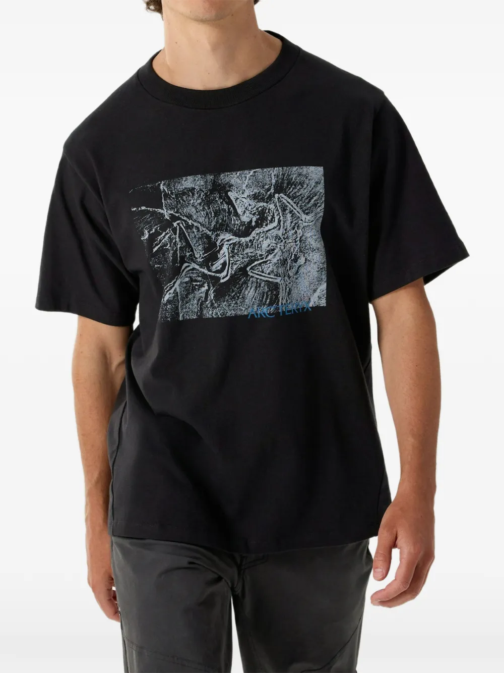 Arc'teryx Kragg graphic crew neck T-shirt | Black | Image 1