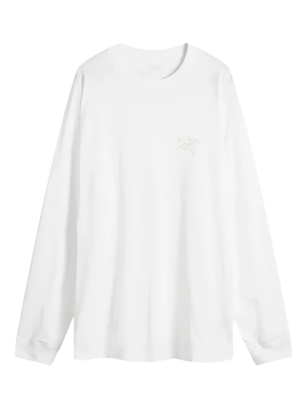 Arc'teryx Langarmshirt mit Kragg SL-Logo - Weiß