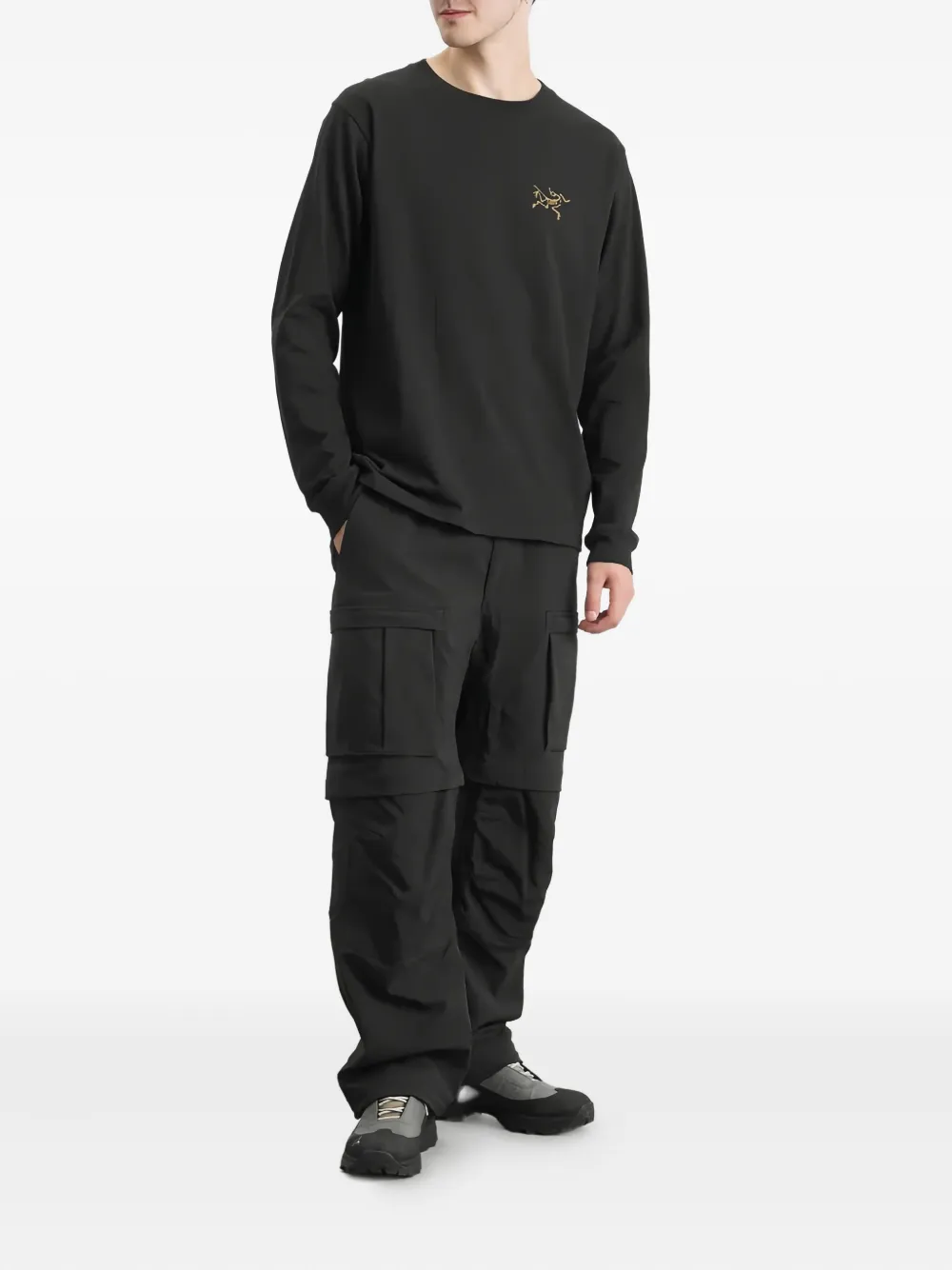 Arc'teryx Kragg Logo Long-sleeve T-shirt In Black