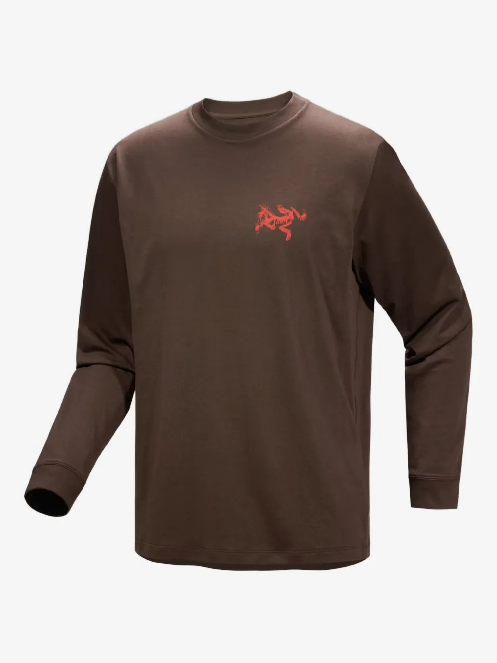 Arc'teryx Kragg SL logo graphic long-sleeve T-shirt | Brown | Image 1