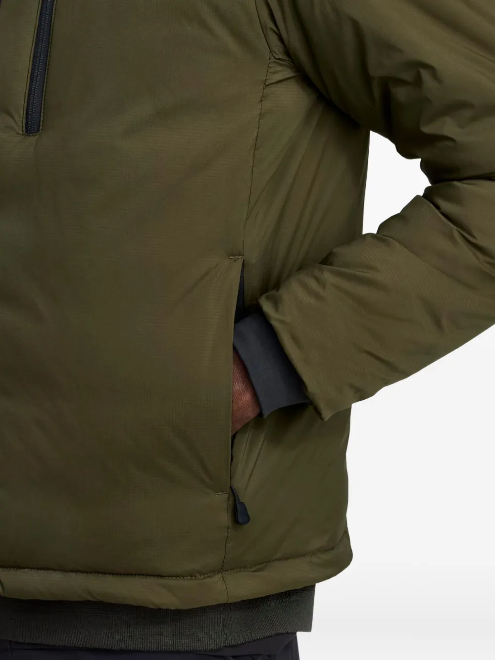Canada Goose Lodge jack met ritszak Groen