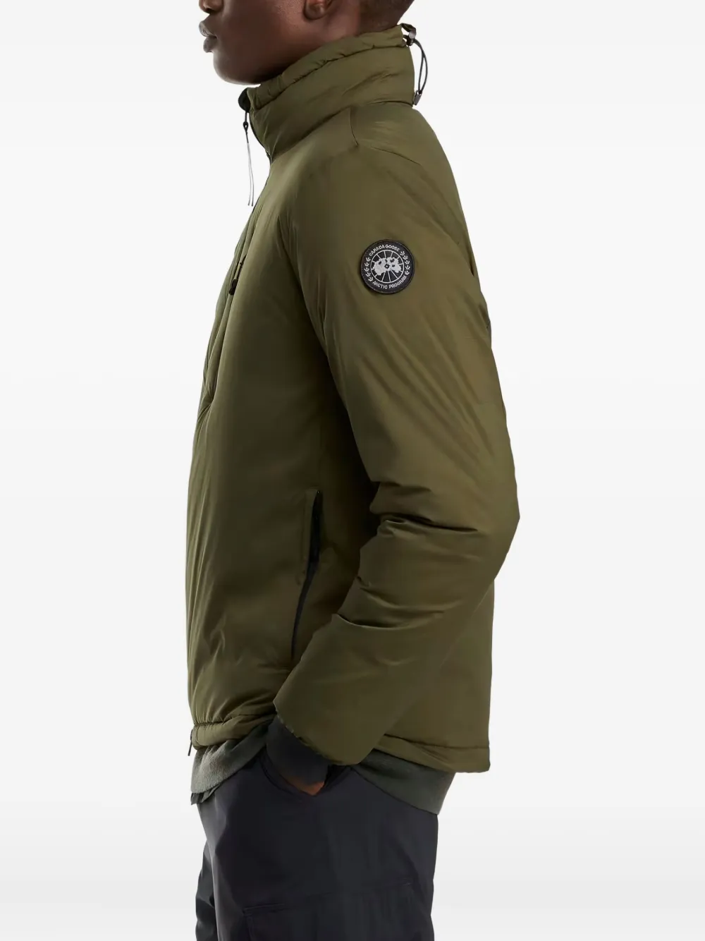 Canada Goose Lodge jack met ritszak Groen