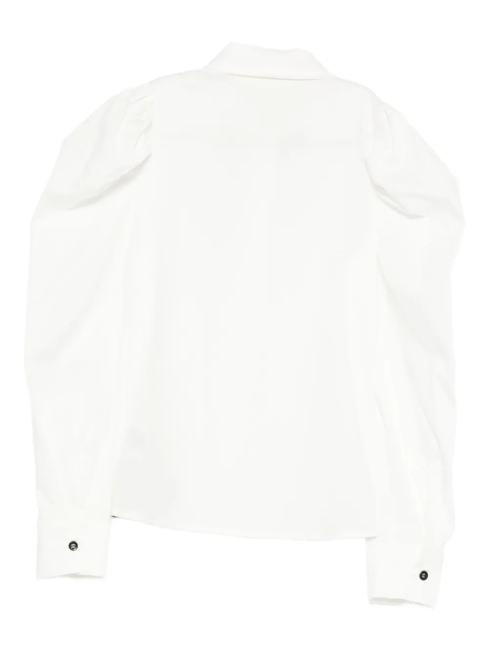 Vicolo Puff-sleeve Bow-detail Blouse In White