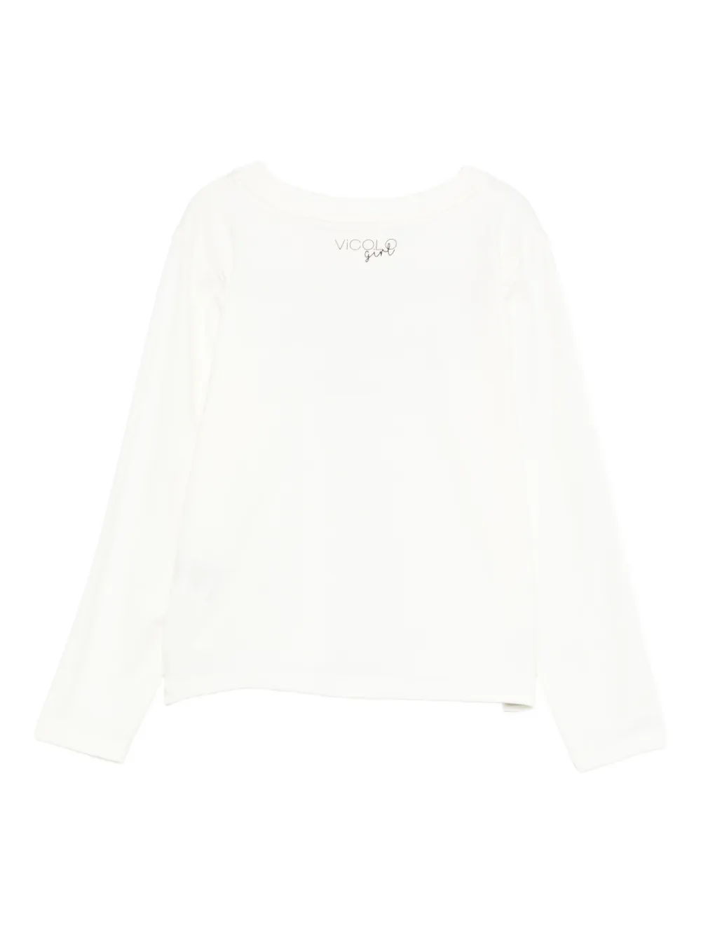 Vicolo Rhinestone-embellished T-shirt In White