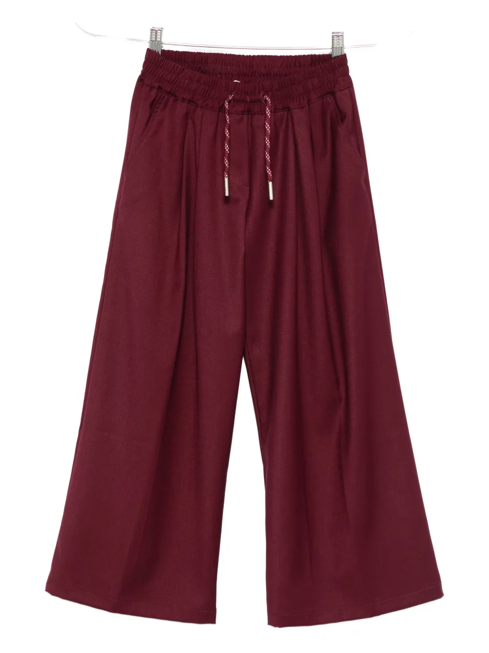 Vicolo Drawstring-waist Pleated Pants In Red