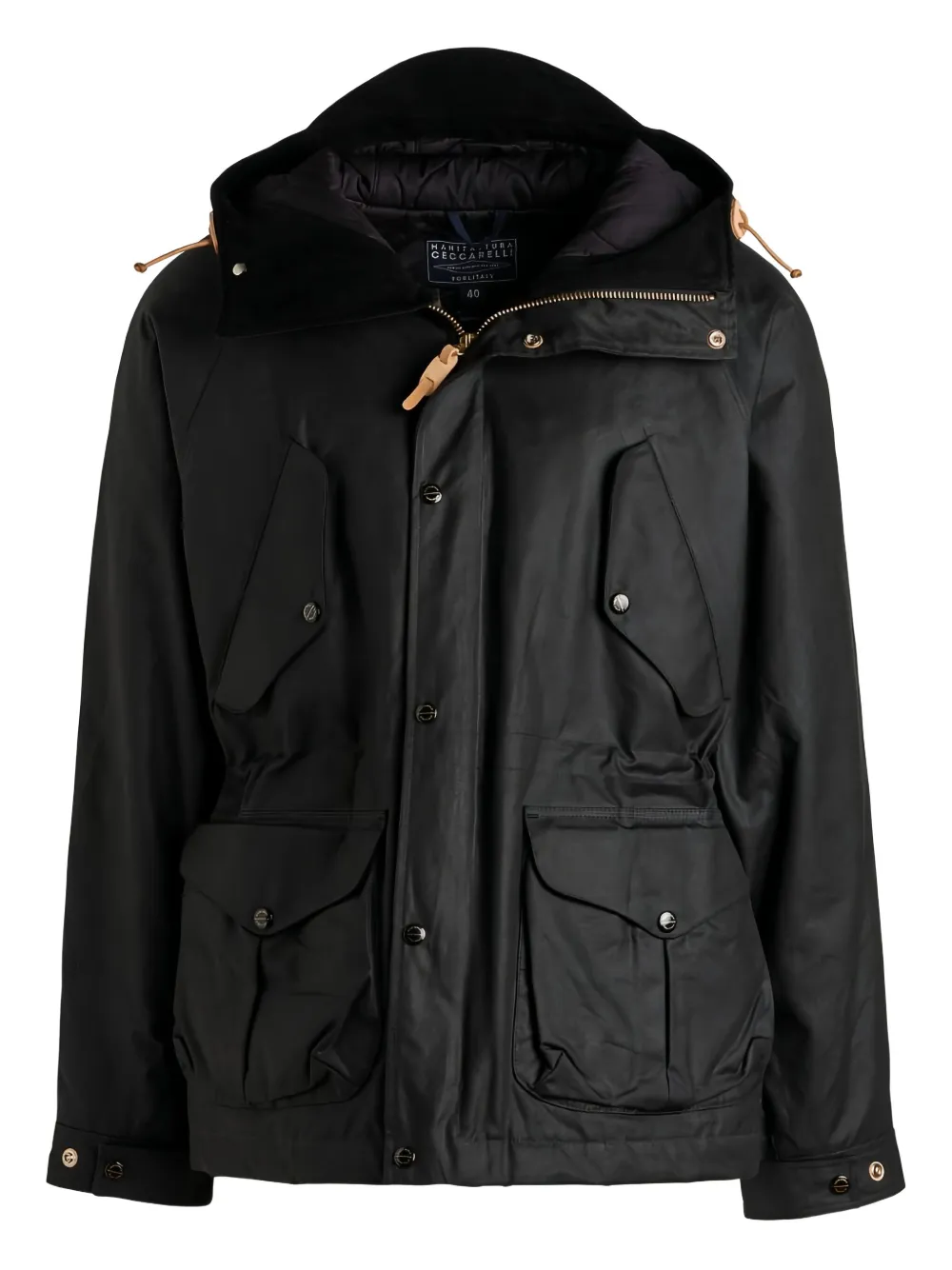 Ceccarelli New Fisherman Flap-pocket Jacket In Black