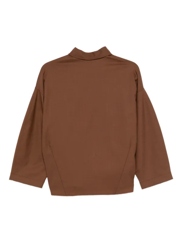 Merci Cotton Shirt | Brown | FARFETCH GE