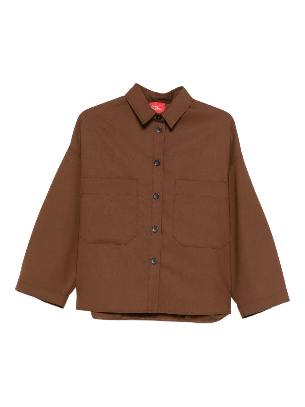 Merci camisa de algodón | marrón | Image 1