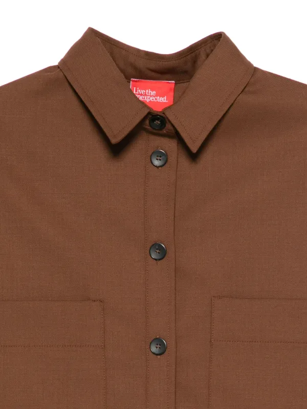 Merci Cotton Shirt | Brown | FARFETCH CA