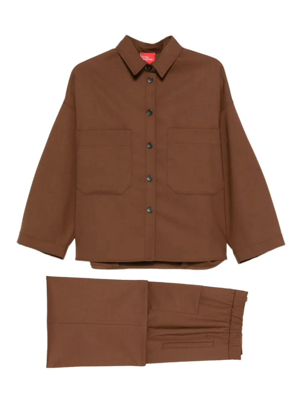 Merci camisa de algodón | marrón | Image 1
