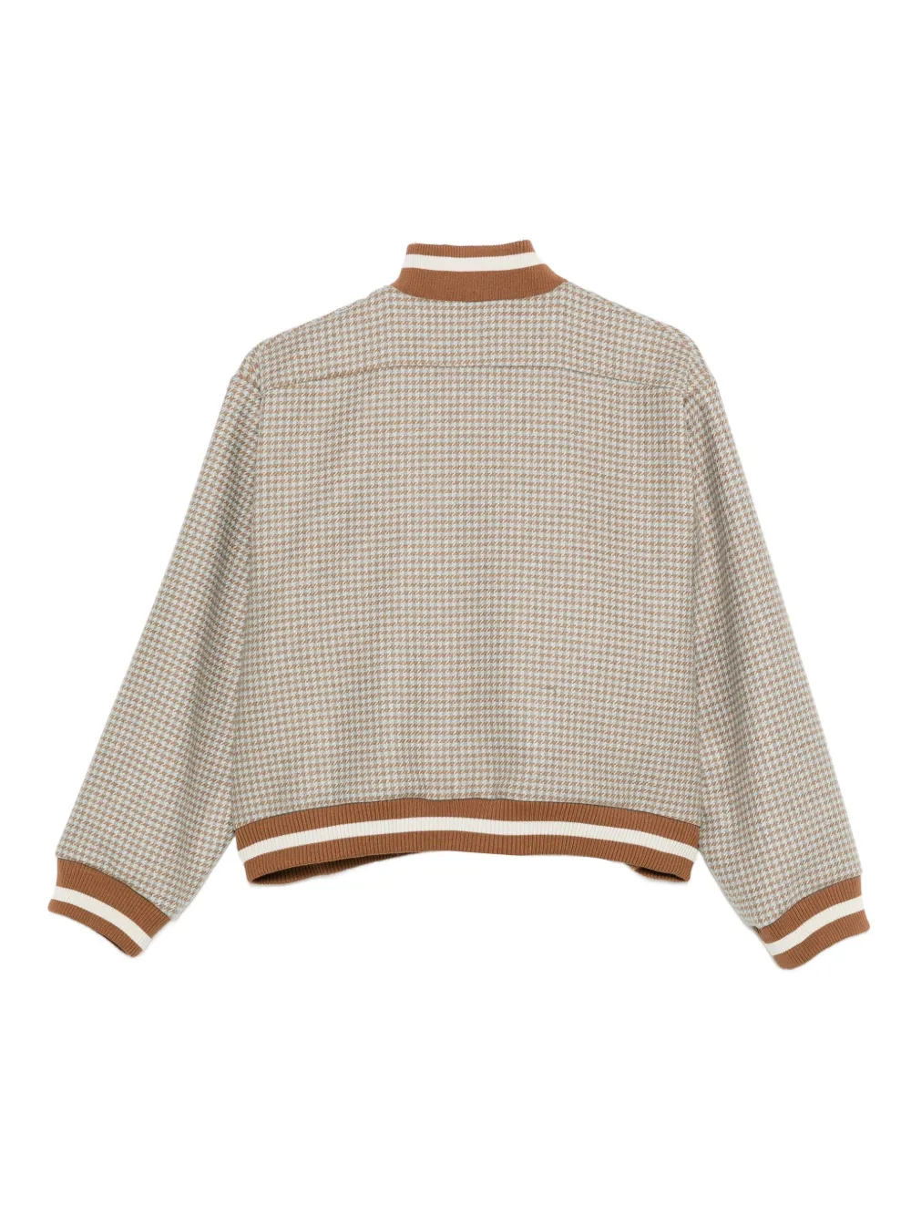Merci houndstooth striped bomber jacket | Varsity Jackets | Image 2