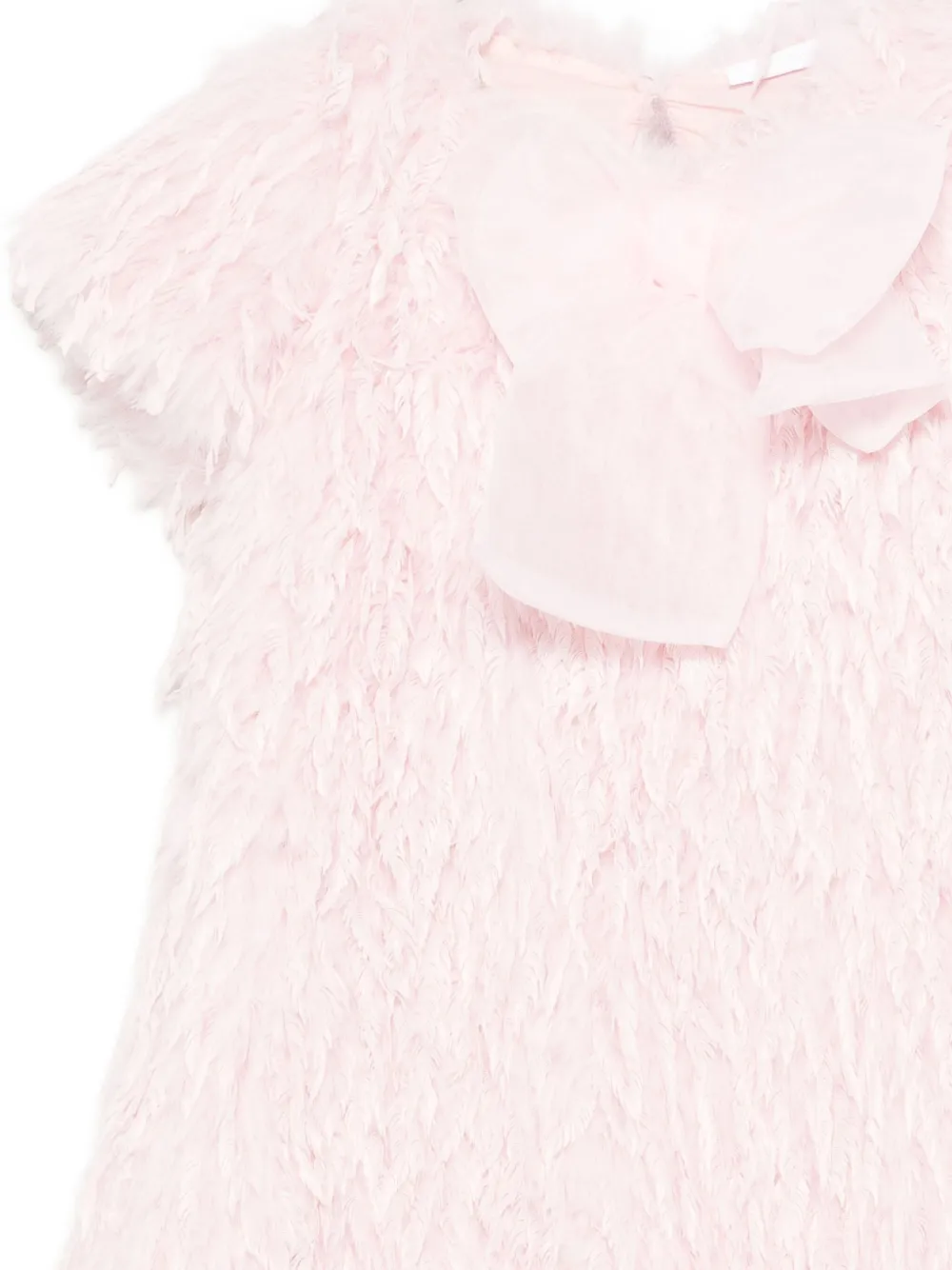 Miss Grant Kids Jurk verfraaid met strik Roze