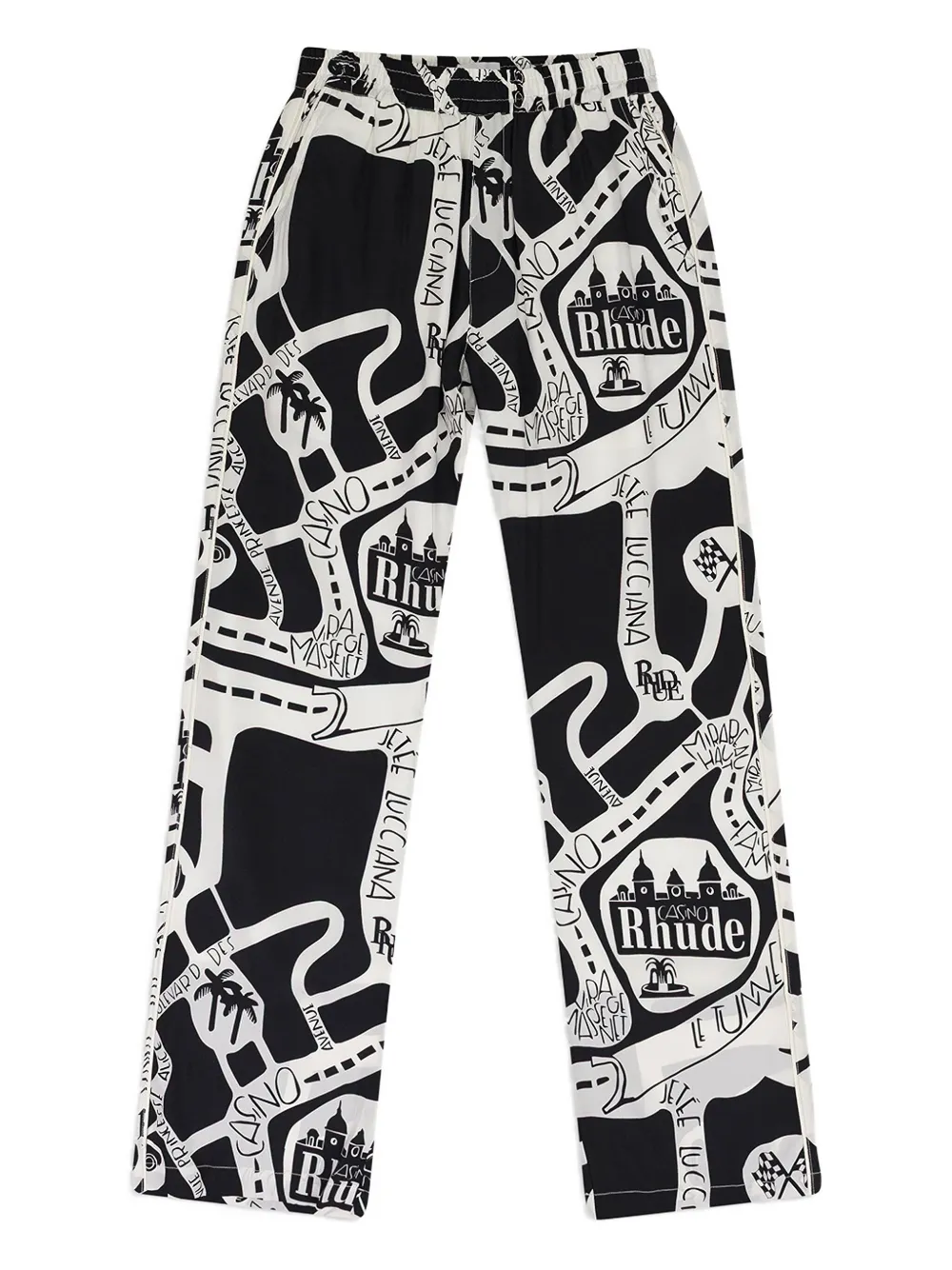 RHUDE pants de seda Strada | blanco | Image 1