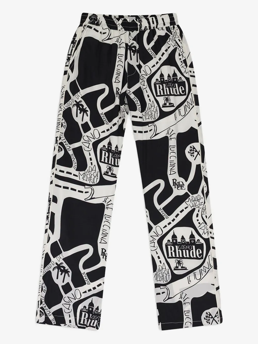 RHUDE strada silk track pants | White | Image 1
