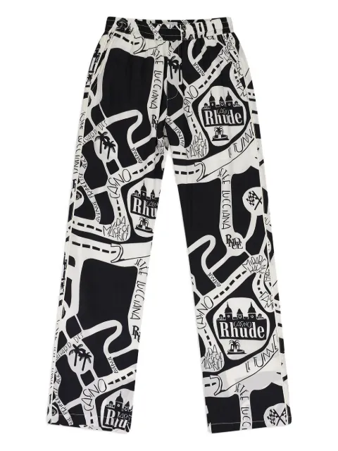 RHUDE strada silk track pants