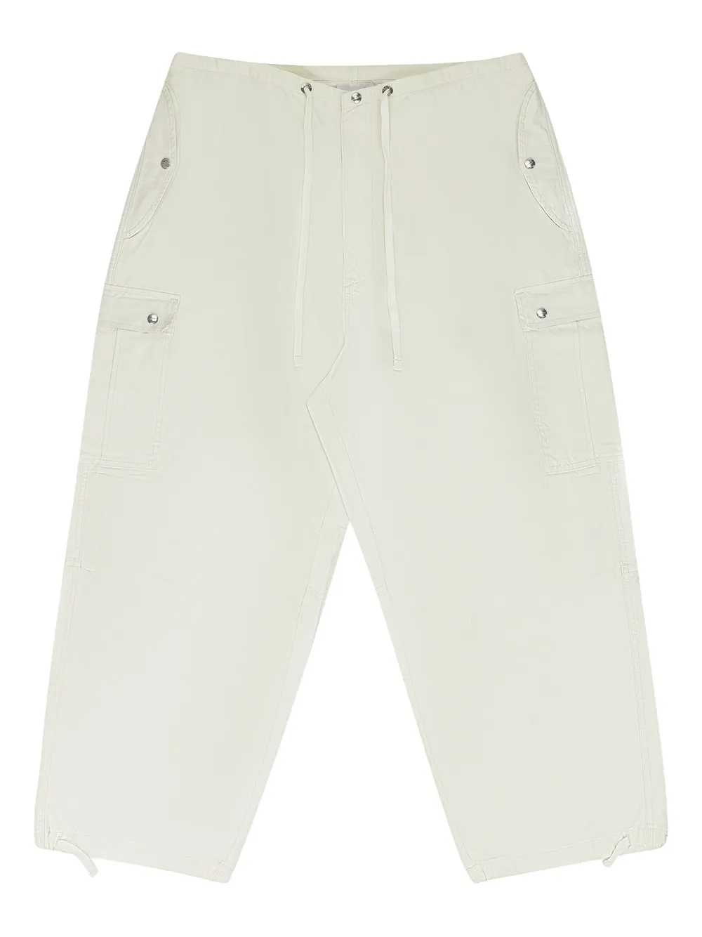 RHUDE washed parachute track pants | White | Image 1