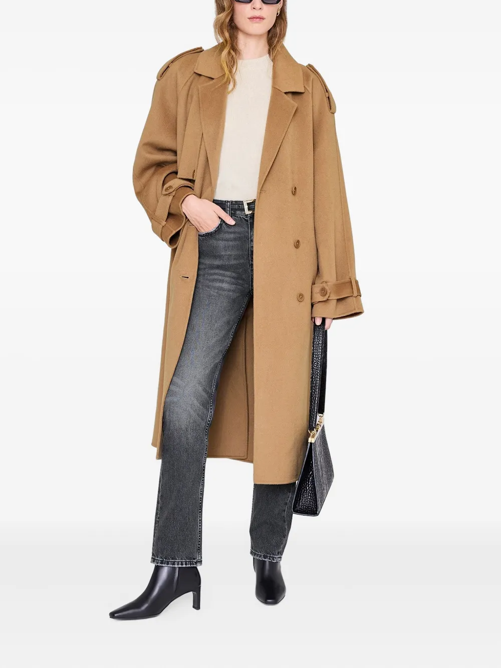 ANINE BING Jayden enkellaarzen Zwart