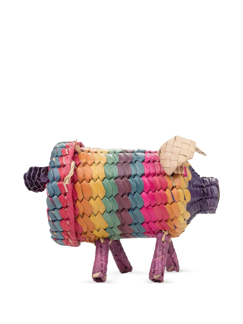 Opening Ceremony Rieten tas - Roze